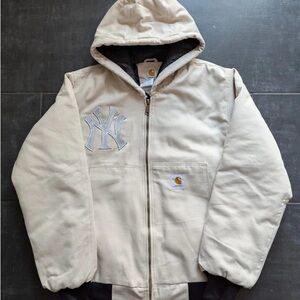 Carhartt Tan Hooded Jacket with NY Emblem